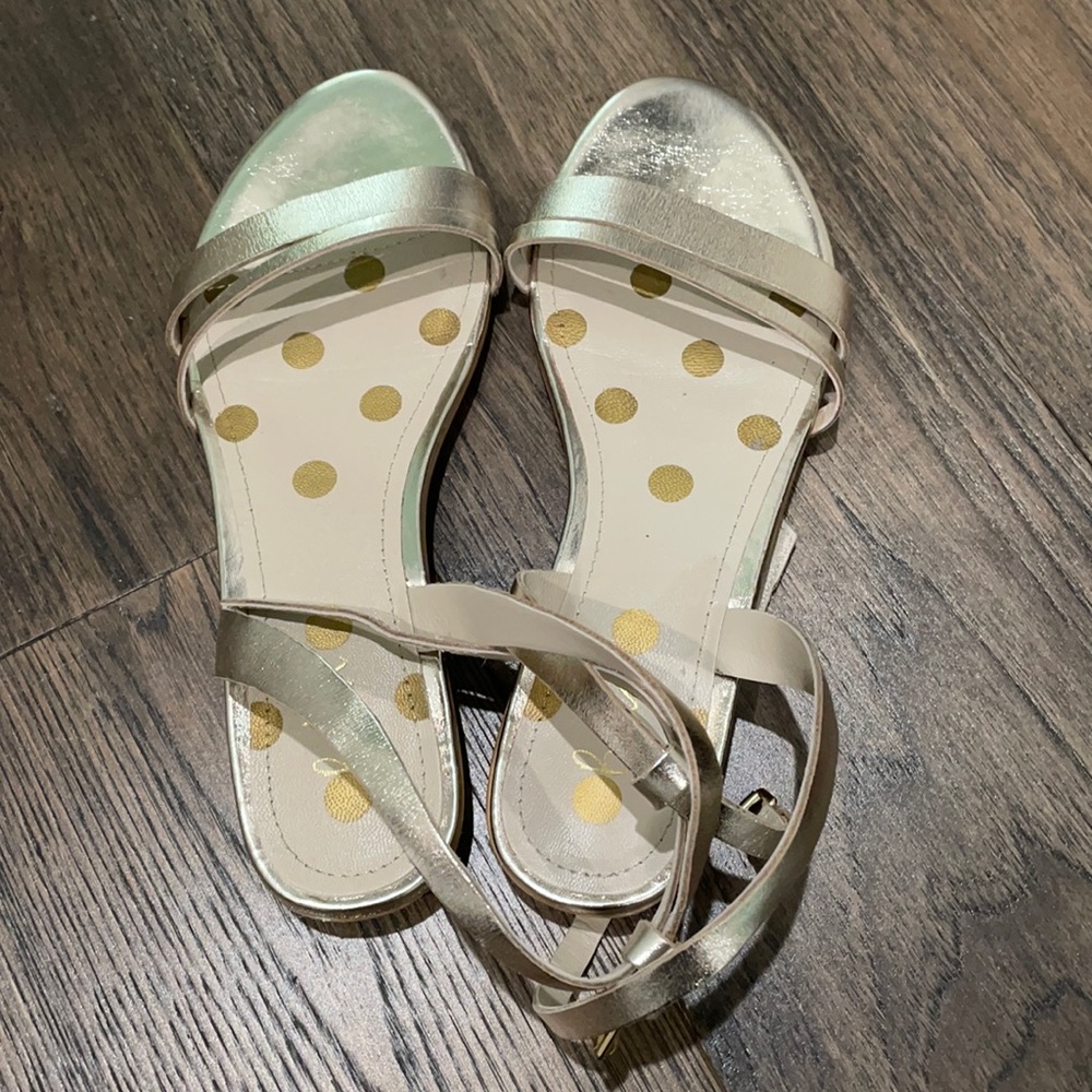 Boden gold flat sandals